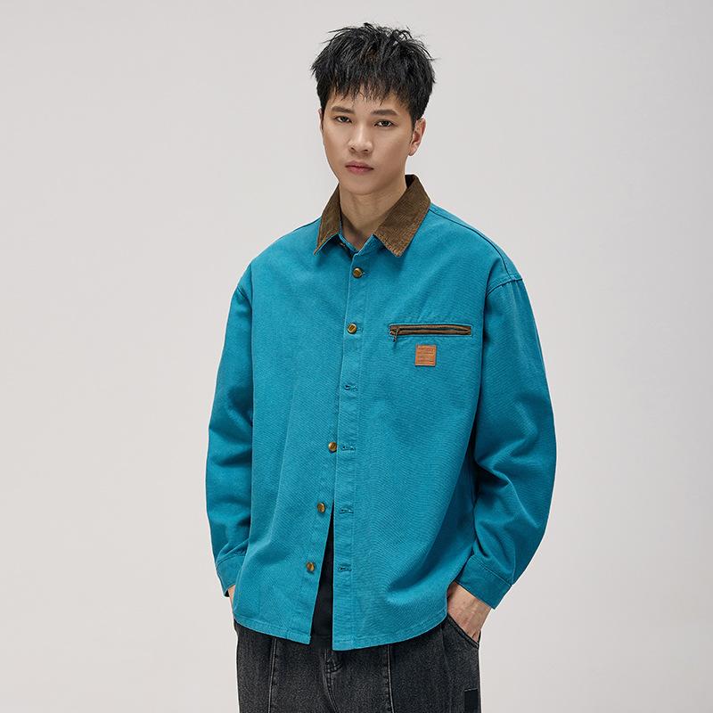 Высококачественная американская ретро-куртка Carhart Hunting Shirt Jacket Мужская контрастная цветная куртка с лацканами Tooling