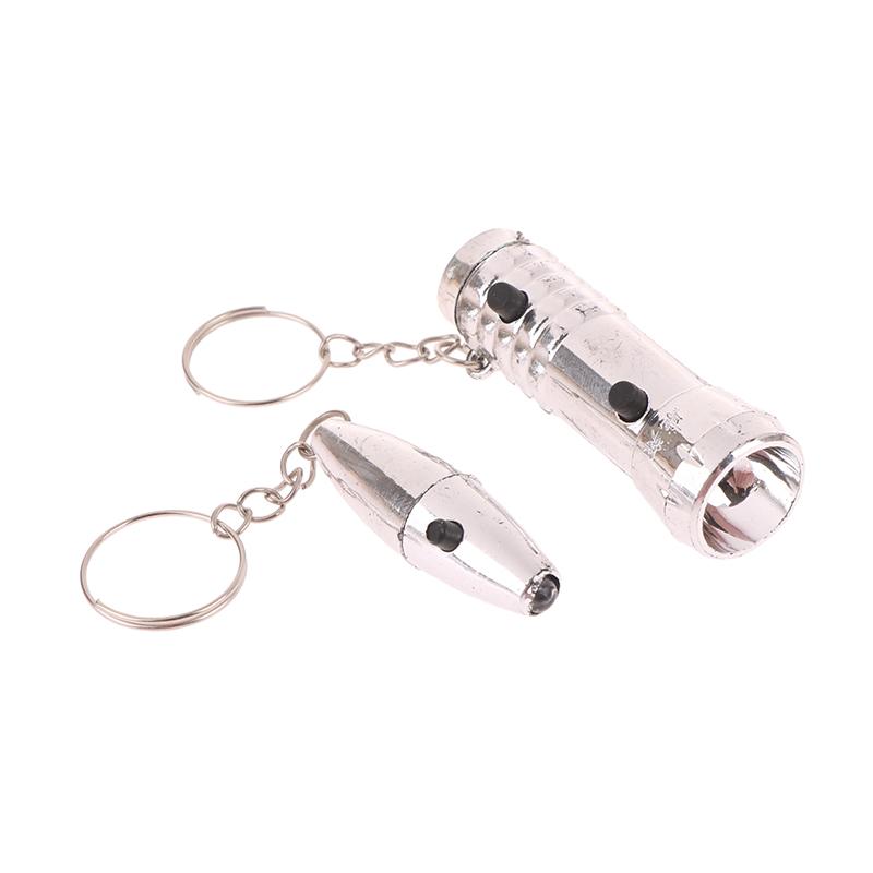 Мини светодиодный фонарик-брелок с фиолетовым светом Blu-Ray фонарик с ультрафиолетовыми лучами для обнаружения денег Портативный двойной фонарик-вспышка