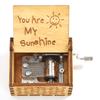 You Are My Sunshine Manual Carved Music Box Exquisite Gifts Classic Wooden Melody Box Decorative Music Box Valentine's Day Gifts