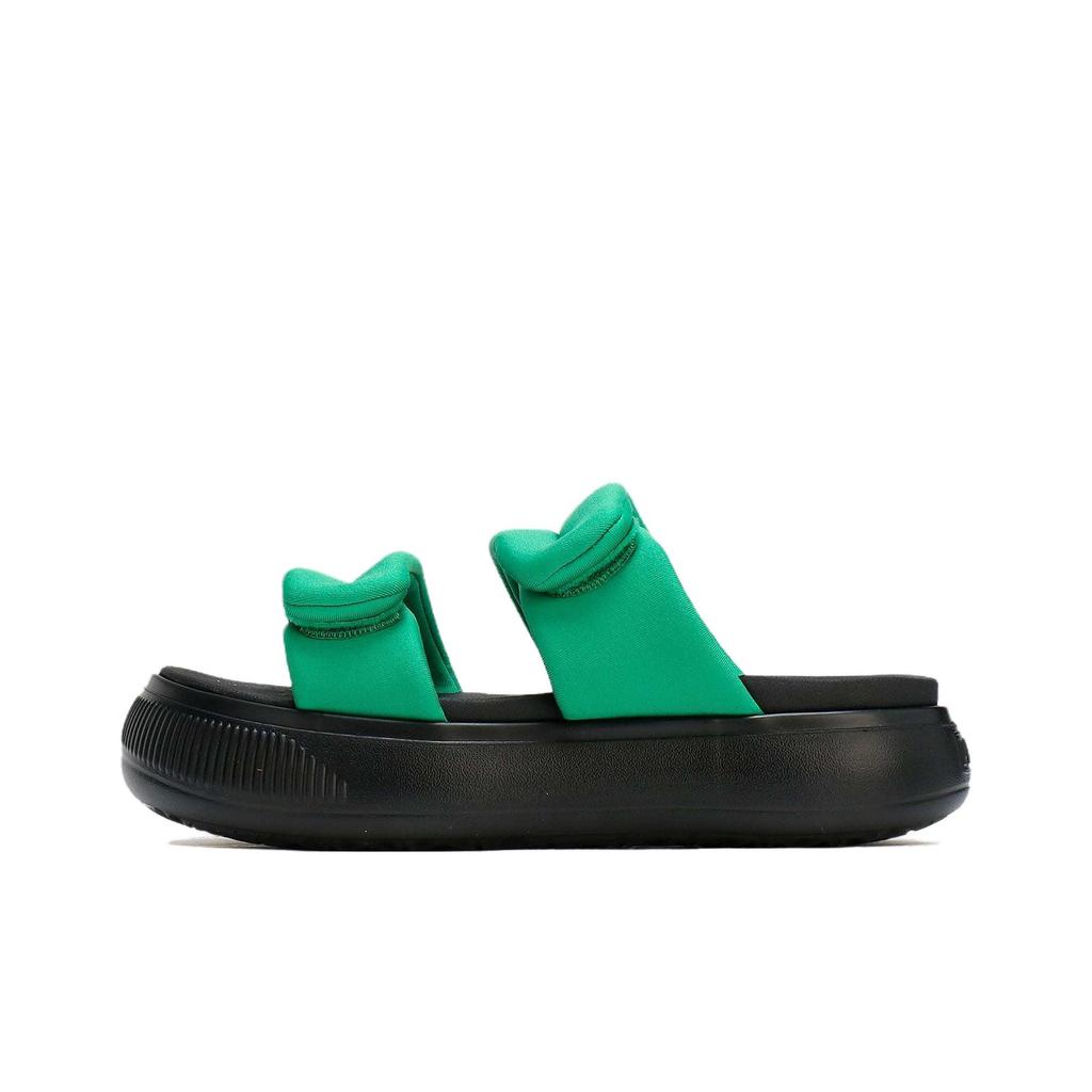 Puma Mayu Puffy Slides Женские шлепанцы Зеленый 399450-03