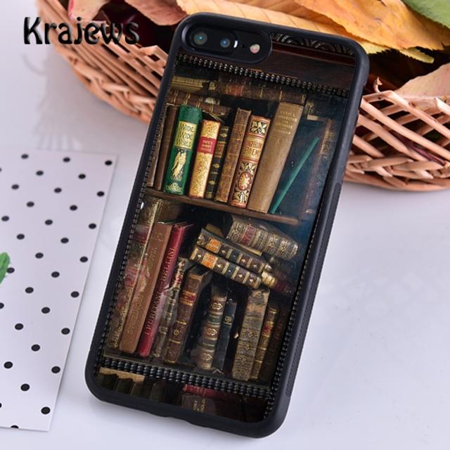 Винтажная Книжная Библиотека Книжная Полка Для iPhone 17 Air 16 Чехол для Телефона Обложка 15 14 plus 12 13 pro max Fundas