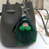 Lady Lovely Girl Bag Pendant Plush Doll Car Key Chain Pendant Mini Sleeping Toy Doll