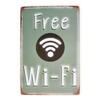 Бесплатный Wi-Fi Отель Бизнес Металлическая Вывеска Винтажная Жестяная Табличка Настенный Декор Кафе Бар Интерьерный Орнамент
