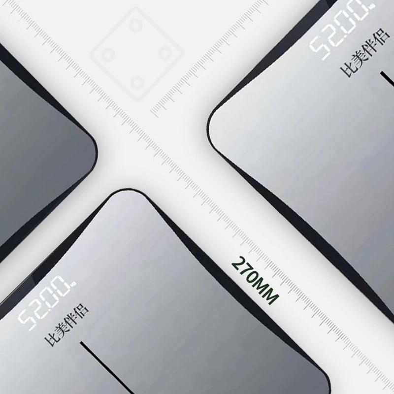 Стеклянные умные электронные весы USB зарядка ЖК-дисплей взвешивание тела цифровые весы для взвешивания тела напольные весы