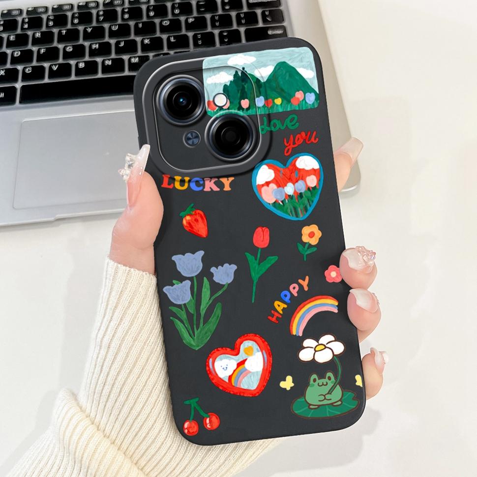 Чехол для Tecno Spark Go 1 Go1 Милый Мультяшный Чехол Мягкий Силикон Fundas Чехол для Телефона Для Tecno SparkGo Spark Go 2025 Задняя Крышка Capa