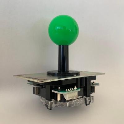 Электроника Рычаг джойстика Зеленый с крышкой вала JLX-TP-8YT-SK-G для DIY аркадного контроллера