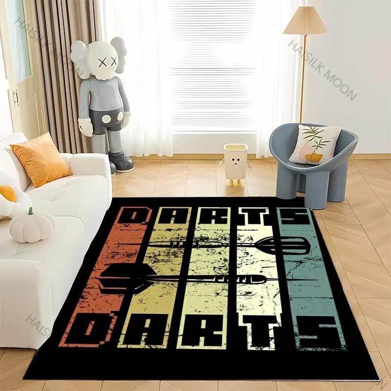 3D HD Dart Target Print Carpet! Bedroom Living Room Office Non-Slip Four Seasons Available Rug Multi-Sizes Non-Slip Fast arrival