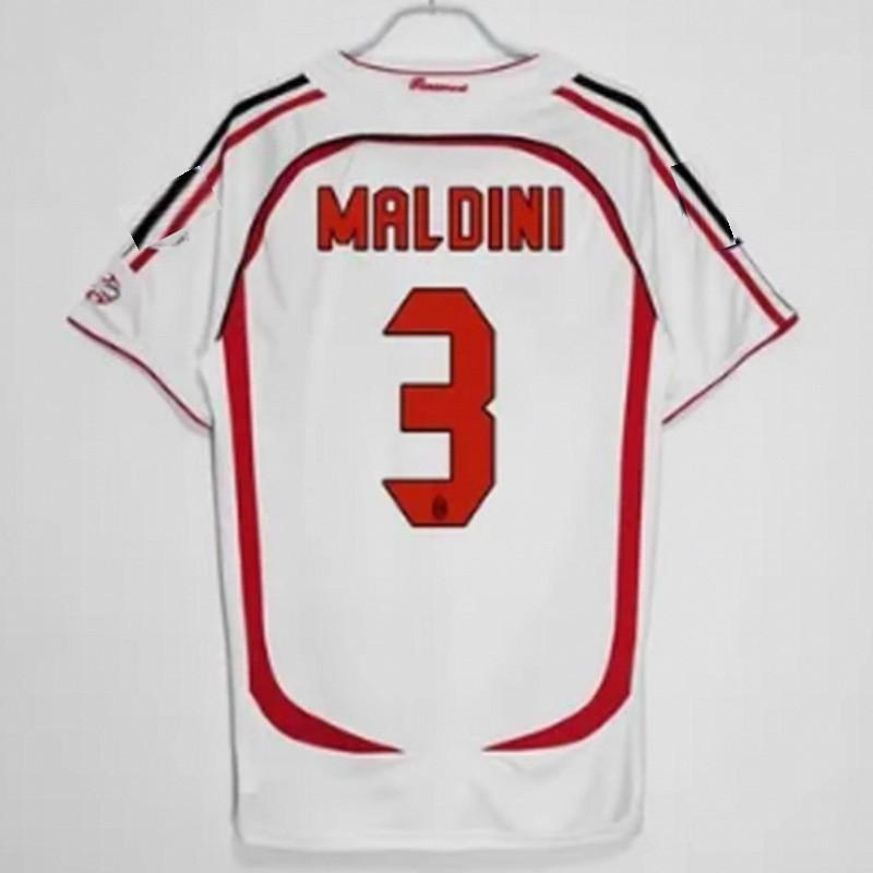 Retro AC Milan 2006-2007 Season Home Away Soccer Jersey Short Sleeve Men Women Adult Football Shirt