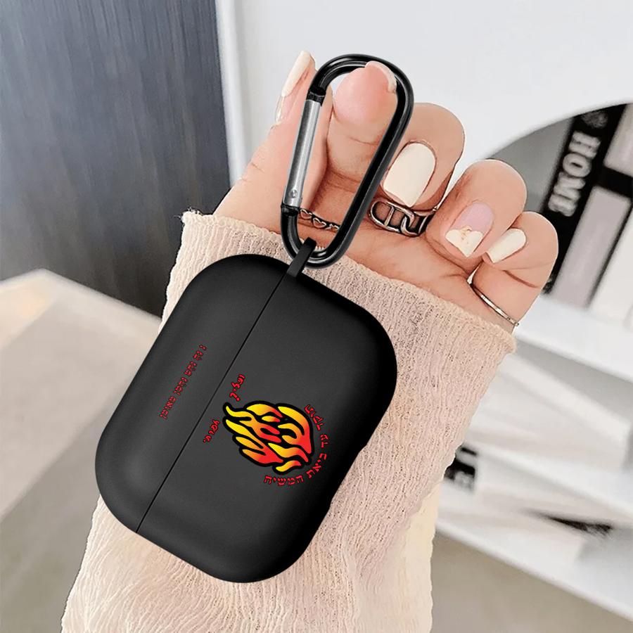 Чехол с узором пламени для Airpods 3 4 2 Pro3 Pro2 1 Pro Чехлы для наушников Обложка
