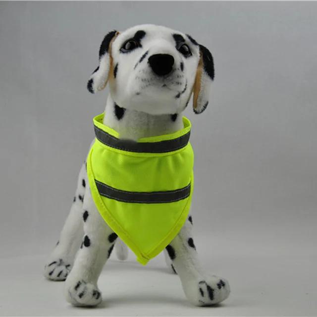 Чихуахуа Тедди Нагрудники для домашних животных Светоотражающее полотенце для слюны собаки Флуоресцентный шарф для собак Бандана для собак Светящийся ошейник для собак на липучке