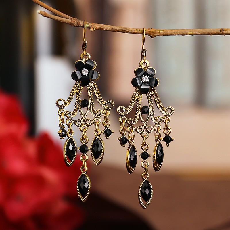 Ваши разноцветные ретро-серьги с цветами Dixi - Серьги-ромашки в этническом стиле