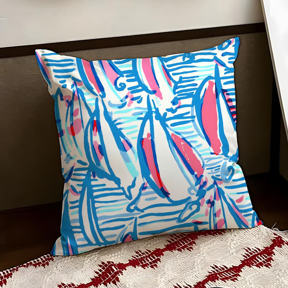LLilly Decor PPulitzer Cushion Cover Reversible Soft Durable Pillow Cover Home Car MultiScene Use for Daily Comfort
