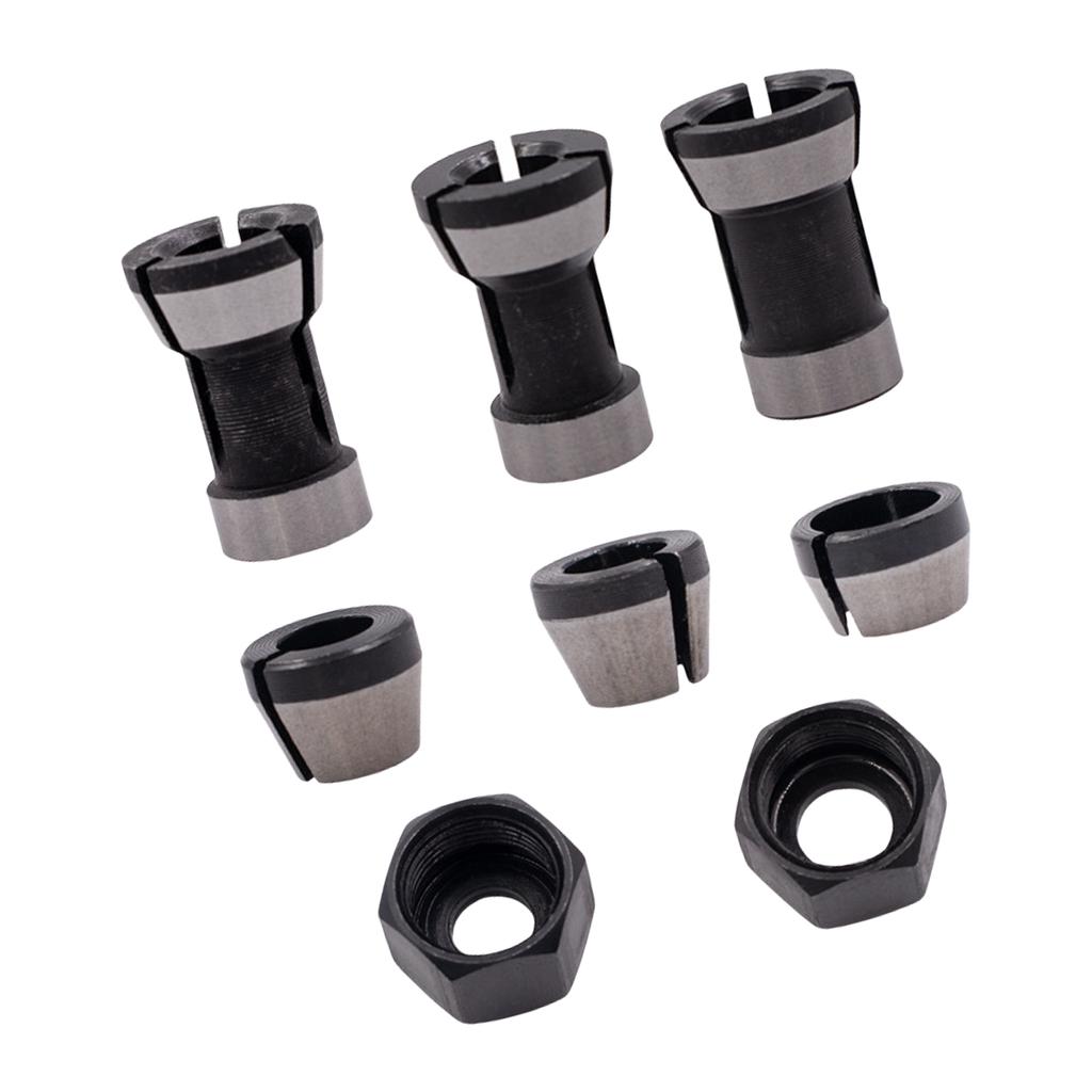 6/6.35/8mm HSS Collect Chuck Adapter Head Converter Router Clamp Holder Tool Accessories for Trimming Machine Electric