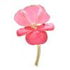 1PC Big Beautiful Flowers Brooches For Women Unisex New Enamel 3-color Charming Plants Wedding Party Brooch Pins