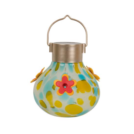 Кормушка для колибри с солнечной подсветкой, водонепроницаемая, для подвешивания на улице, в саду, во дворе, с автоматическим освещением, полуавтоматическая, стеклянная, для кормления птиц