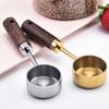 15ml Stainless Steel Measuring Spoon Tablespoon Coffee Scoop Wood Handle Sugar Powder Coffee Bean Measure Spoon Kitchen Tools