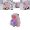 Cute Novelty Capybara Keychain Soft Pp Cotton Stuffed Animal Plush Doll