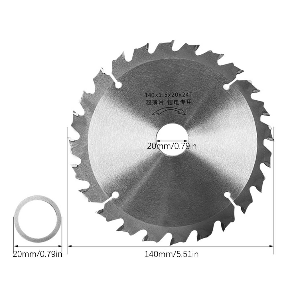 24 Tooth TCT Circular Saw Blade Carbide Tipped Teeth General Purpose Hard Soft Wood Cutting Saw Blade for Angle Grinder