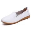 Бренд SpringSeason Абсолютно новые Большого размера Женские FootPairs Натуральная Кожа Белые FootPairs Стиль Повседневный Женские Мягкая Подошва Кожаные FootPairs Повседневный