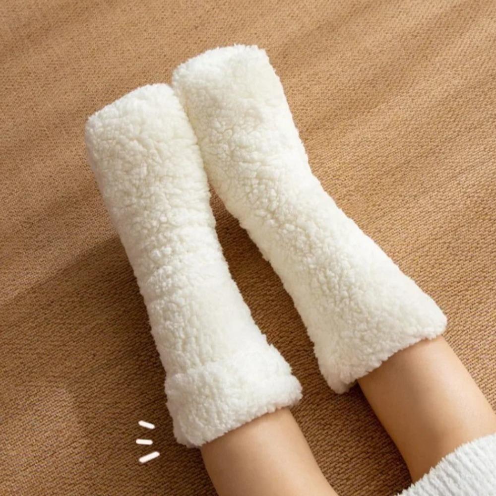 Fluffy Thick Thermal Socks Plush Fleece Sock Women Kawaii Thickened Floor Socks  Gifts