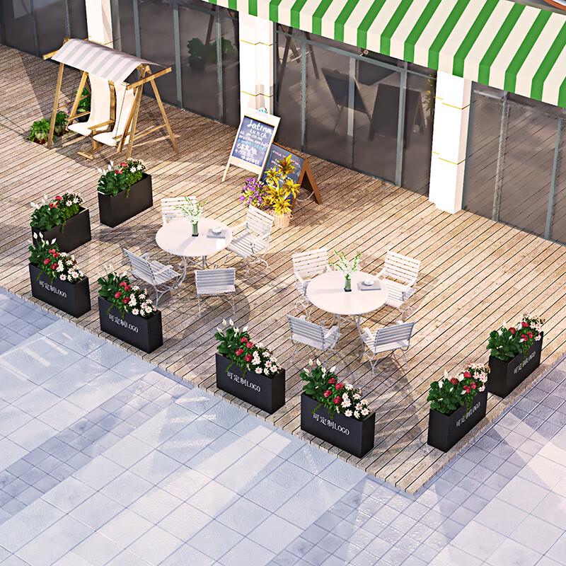 Stainless Steel Outdoor Rectangular Planter Box