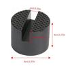 High Density Rubber Jacking Lift Pads Adapter Garage Essential Tool Suitable for Protects Rockers Panel and Chassis 4pcs