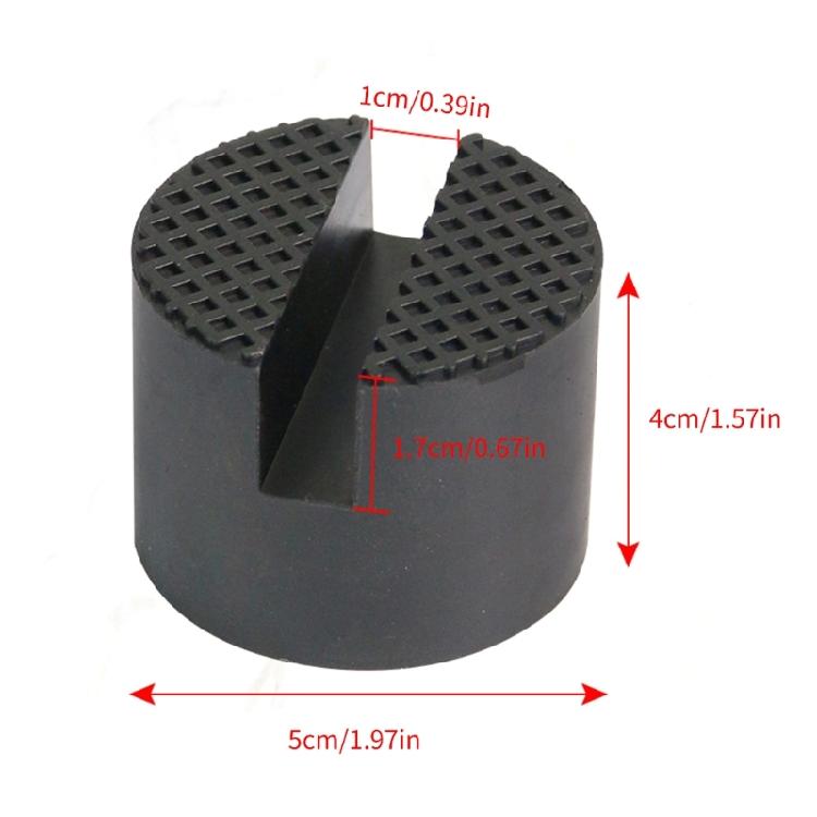 High Density Rubber Jacking Lift Pads Adapter Garage Essential Tool Suitable for Protects Rockers Panel and Chassis 4pcs