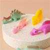 6Pcs Catapult Finger Dinosaur Decompression Creative Prank Venting Fun Wall Sticking Toys For Children And Students Gifts
