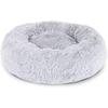 Круглая корзина для собак Подушка для кошек Корзина для пончиков Ø 40 см (S) Светло-серый