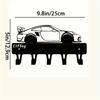 1pc Racing Car Ornaments Metal Key Holder Wall Mount Hook Art Decorative Accessories for Wall Mounting, Hook, Key Chain