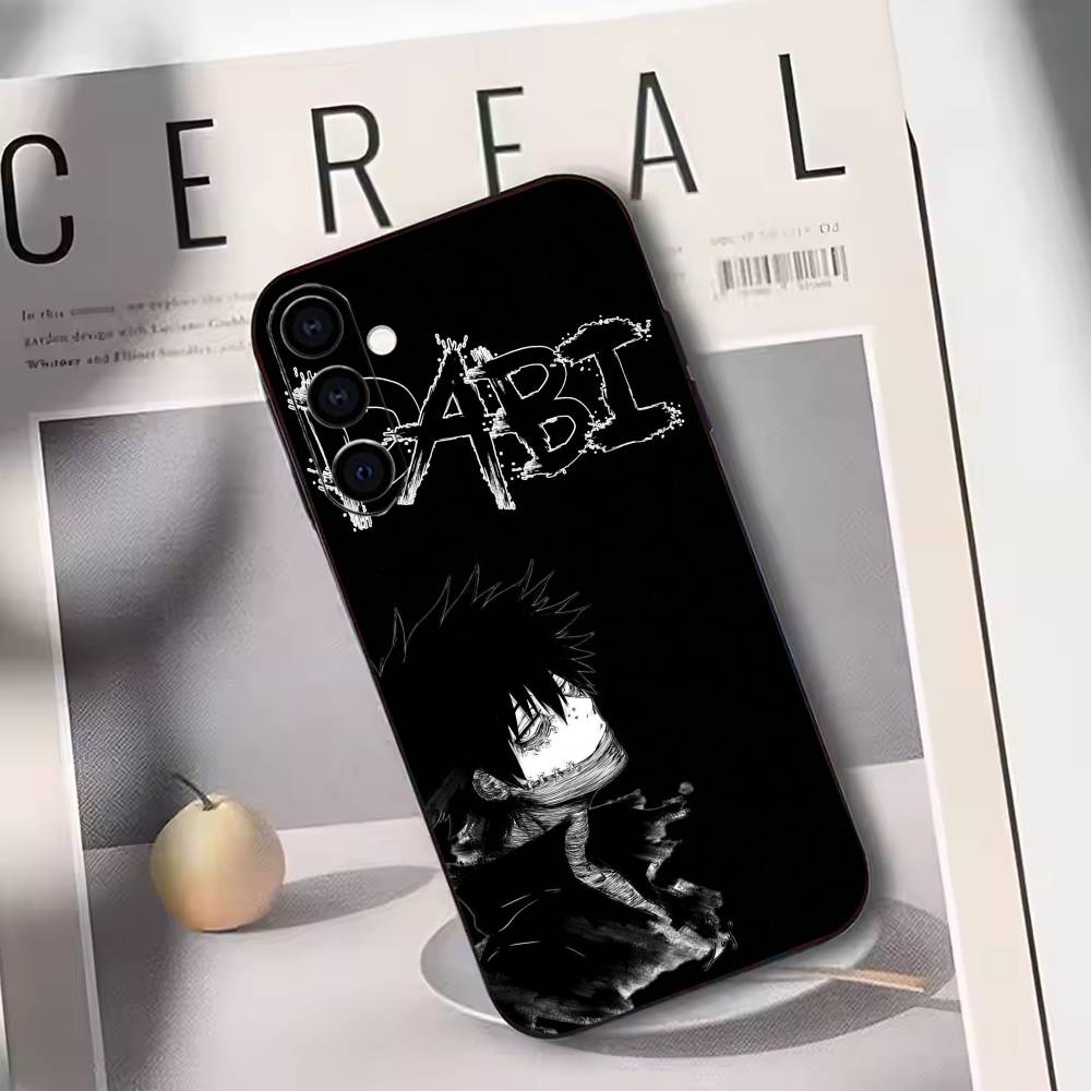 MHA Dabi Bnha Phone Case Black Silicone Soft For Samsung Galaxy A73,A72,A71,A70,A53,A52,A51