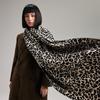 Fashion Leopard Print Double-Sided Scarf Winter High-End Warm Shawl Women