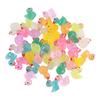10/20/30/40/50/100Pcs Mini Duck Figurine Glow-in-the-dark Resin Little Duck Ornament Tiny Animal Toy Miniature Statue Fairy Garden Microlandscape