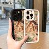 Чехол для телефона: 2D плоский, подходит для защитного чехла iPhone 18, 17, 16, 15, 14, 13, 12Pro, домик из конфет, идеальный подарок на Рождество и Хэллоуин