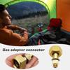 Liquefied Gas Cylinder Converter Aluminum Alloy LPG Tank To Outdoor Stove Connector Adapter Durable Practical Outdoor Supplies