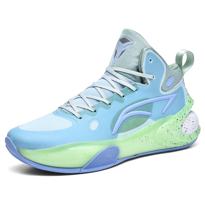 Мужские и женские баскетбольные кроссовки осенне-зимнего сезона, средние и высокие, на молнии, со шнуровкой, с сетчатой поверхностью, нескользящие, тренировочные кроссовки, спортивная обувь