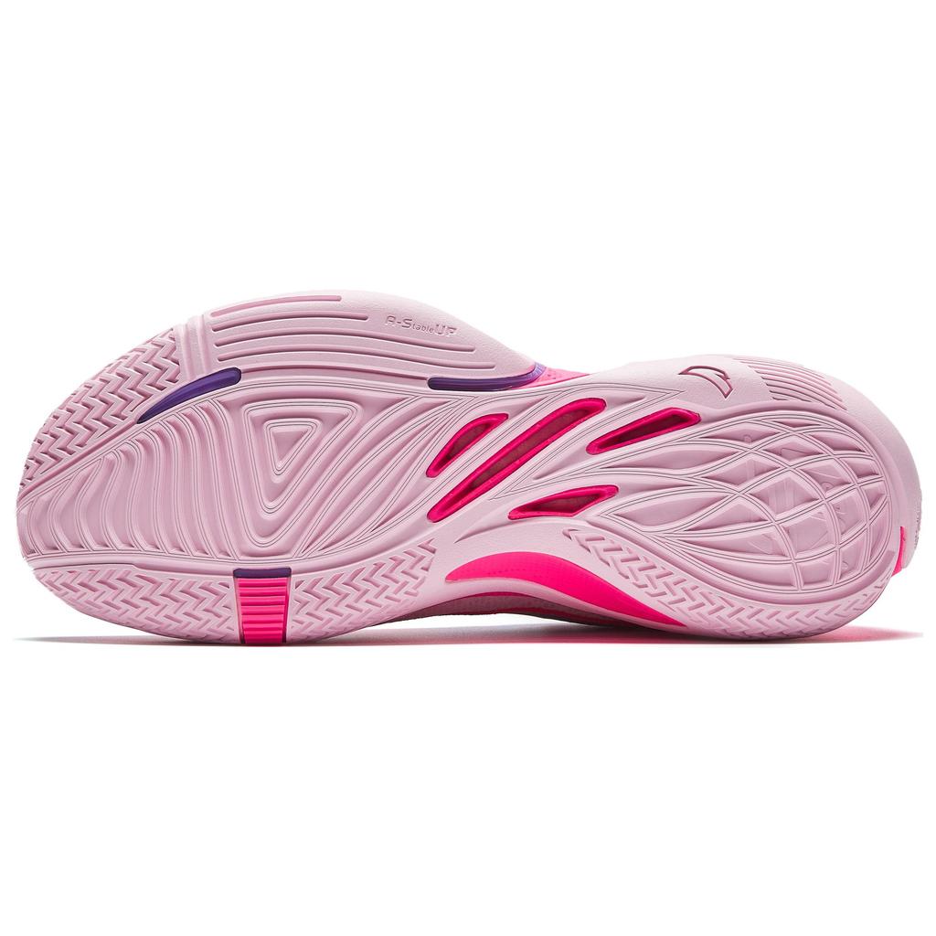 Anta Shunxi 1 V2 Family First Nitrogen Technology Shock Absorption Durable Low-Top Basketball Shoes Men Sneaker Pink Purple 912431110Q-1