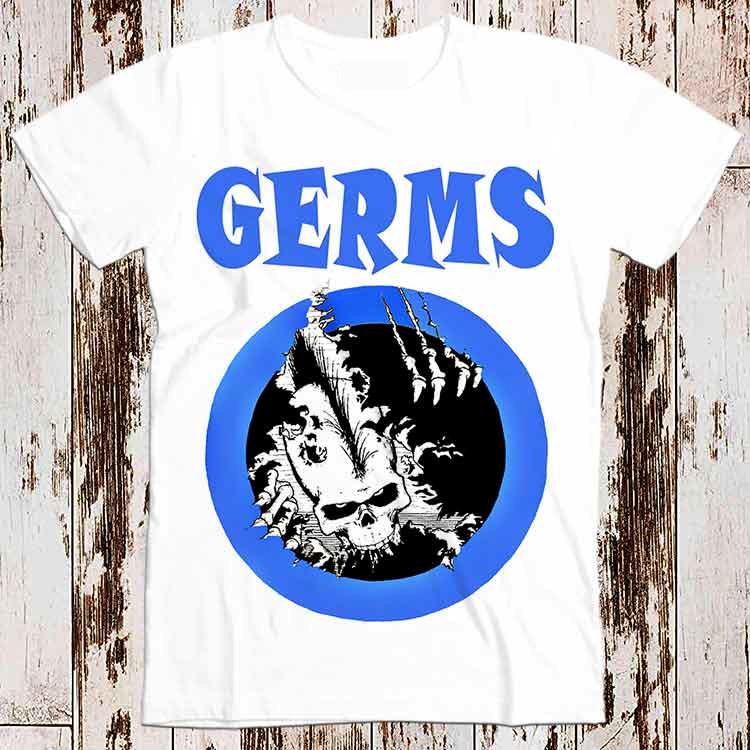 The Germs РОК Панк Футболка Топ Винтаж Унисекс Женская Супер Панк Рок Футболка Мем Подарок Смешной Винтажный Стиль Музыкальный Топ Мужской Женский