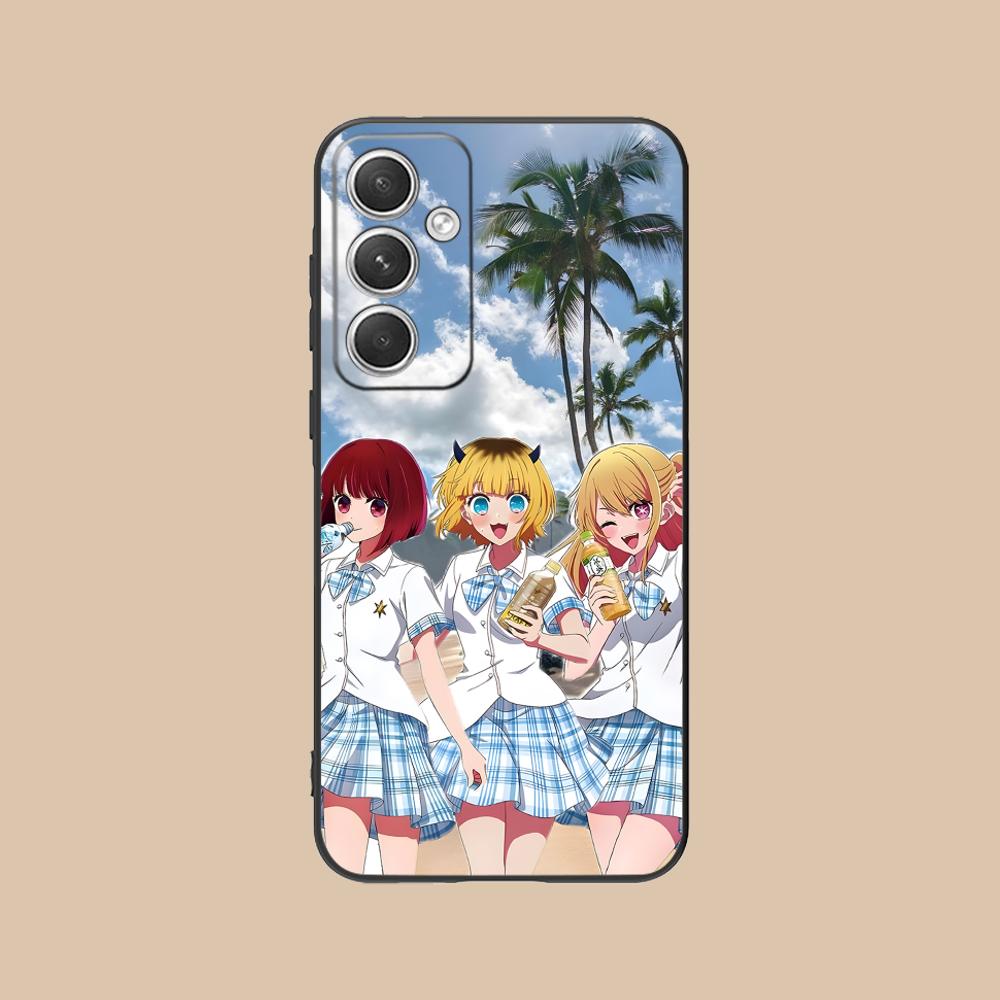Чехол для телефона Oshi no ko B-Komachi для Samsung Galaxy S25 S24 S23 S22 S21 S20 Note20 Plus FE Ultra Цветной Защитный Чехол Красивый