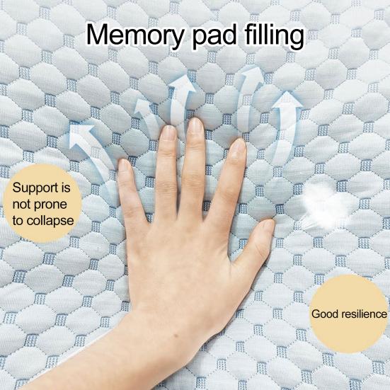 Подушка из измельченной губки, охлаждающая, с медленным восстановлением, эластичная, снимающая боль в шее, подушка из пены с эффектом памяти, дышащая