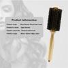 Wood Handle Boar Bristle Round Brush Anti-Static Professional Barber Salon Hairdressing Hair Brush Hair Round Roller Wooden Comb