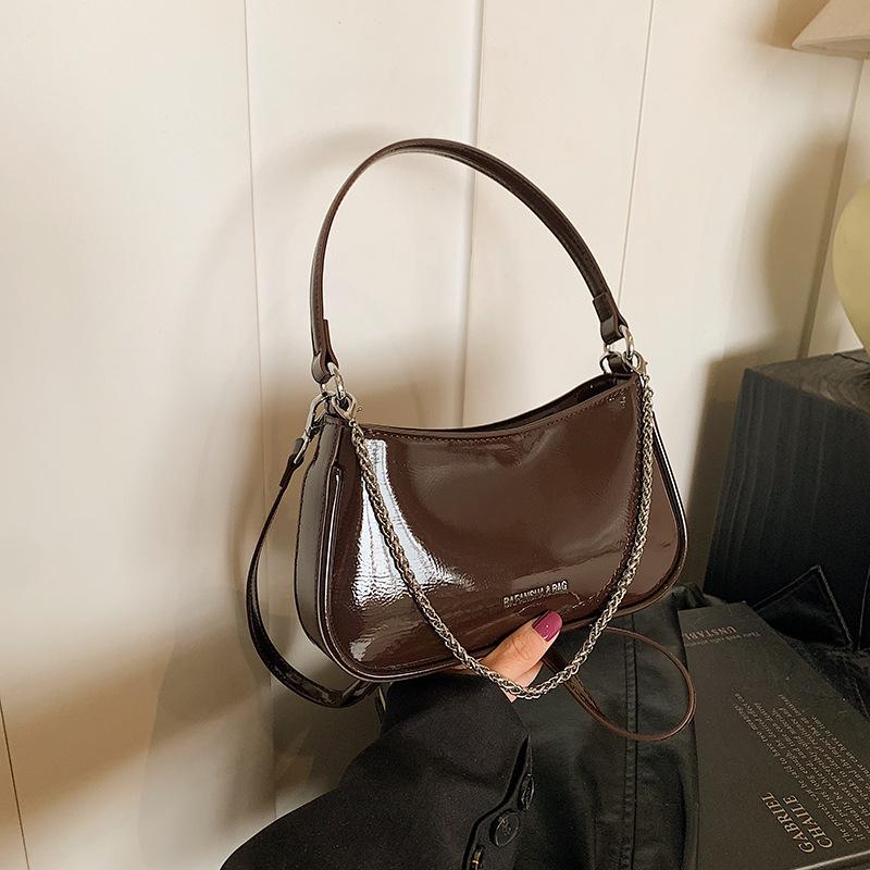 Премиальные женские сумки осень и зима новая модная универсальная сумка-подмышка на цепочке сумка через плечо