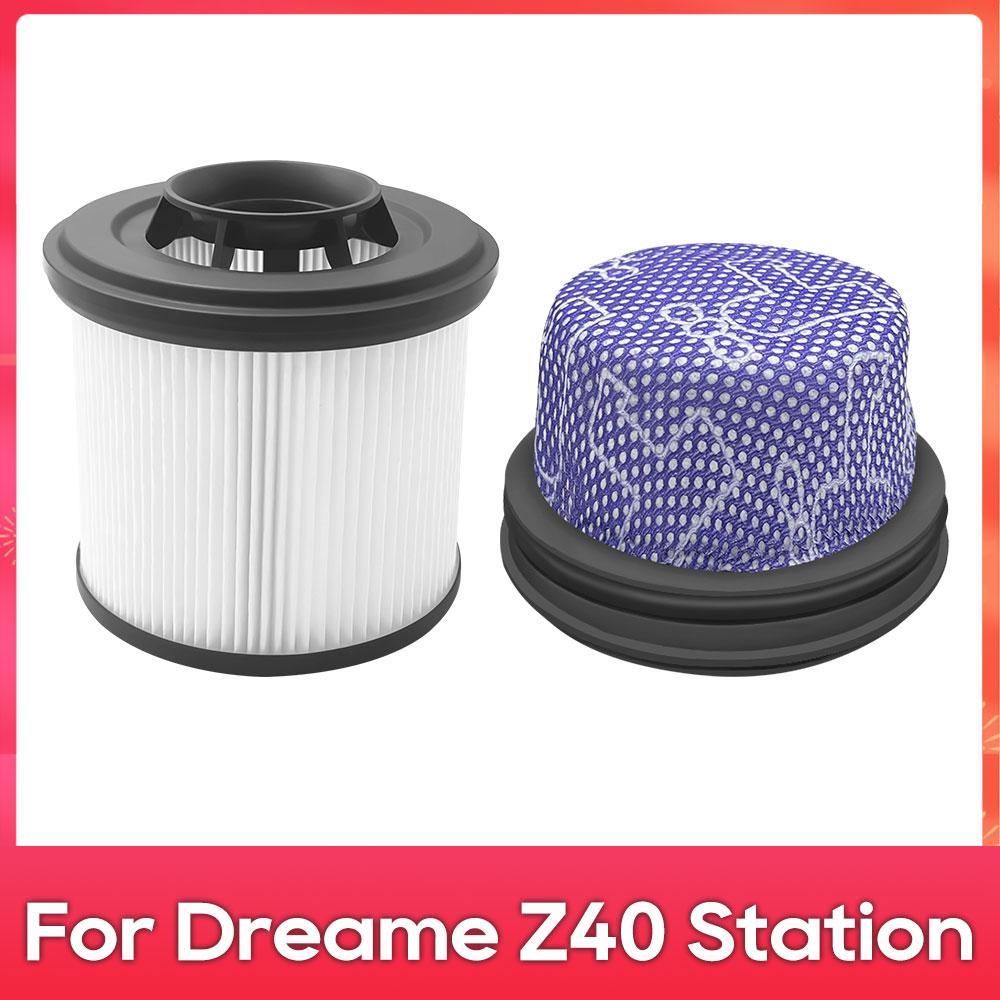 Подходит для ( Станция Dreame Z40 ) Аксессуары Запасные Части Предварительный Фильтр Пылесборник Комплект для Робота-Пылесоса
