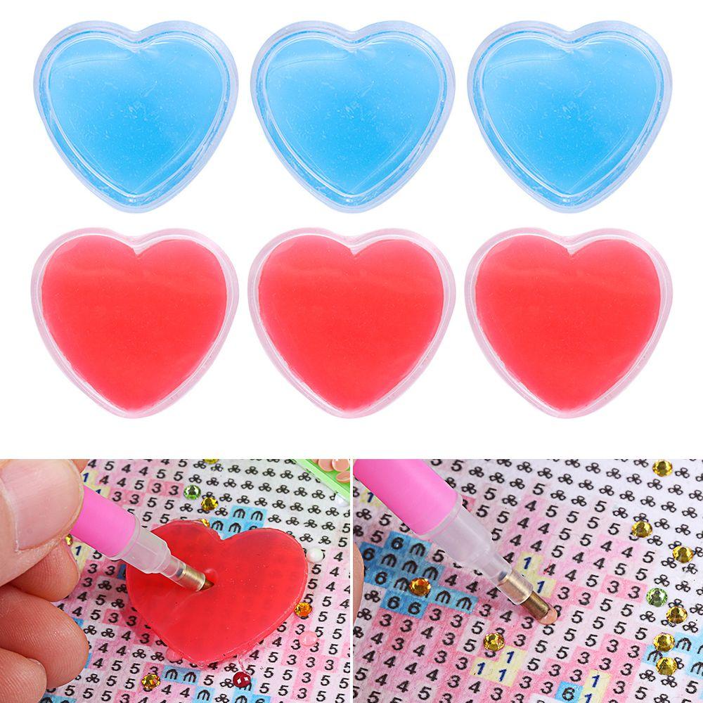Container Nail Art Tools Drilling Mud Heart-shaped Diamond Painting Glue Diamond Painting Glue Clay