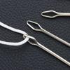 Clip Tweezers Wearing Threaders Guide Easy Threaders Stainless Steel Elastic Rope Threader