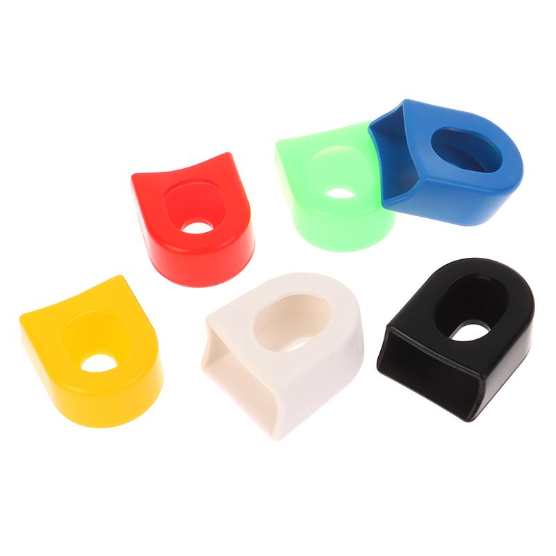 1 Pair Bicycle Silicone Crank Cover Protector Silicone Sleeve Pedal Crankset Protective Case Mountain Bike Cycling Accessories