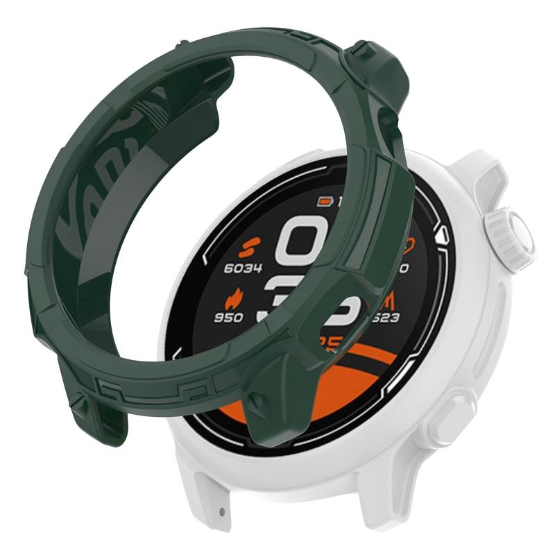 Screen Protector for Case Anti-scratch Frame Soft TPU Protective Cover Bumper for Shell for Coros Pace 2 for Smart Watch