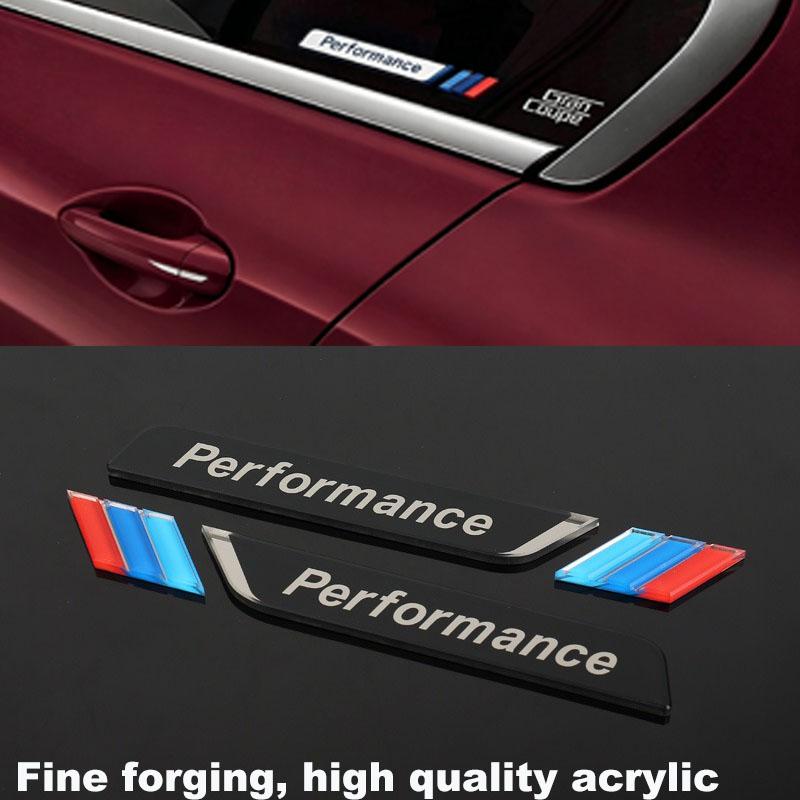 Car acrylic Sticker Car Fender Side Emblem Decorative Stickers For BMW 50th 3 5 7 series E83 F16 E70 M3 M4 M5 G42 G30 G20 F02 xg5