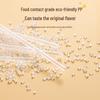 Shuangqiang 300Pcs Individually Wrapped Bendable Transparent Disposable Straws