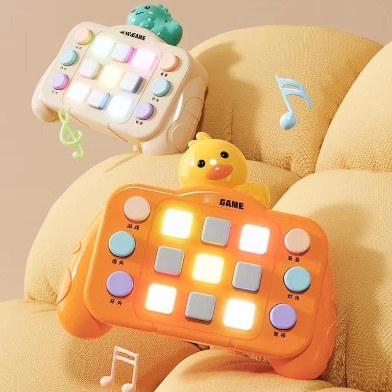 Upgraded Electronic Pop Light Quick Push Game Console Toys For Kids Adult Fidget Anti Stress Relief Toy Interactive Game Machine